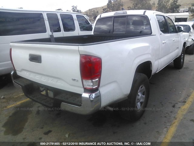 3TMBZ5DN3GM002706 - 2016 TOYOTA TACOMA DOUBLE CAB/SR5/TRD SPORT WHITE photo 4