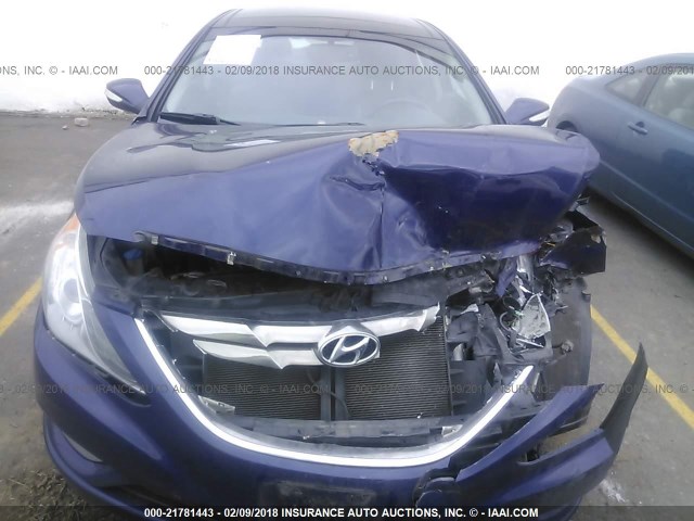 5NPEC4AC5CH435830 - 2012 HYUNDAI SONATA SE/LIMITED BLUE photo 6