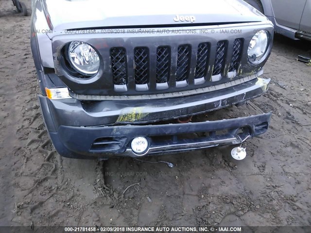 1C4NJPCB8FD349613 - 2015 JEEP PATRIOT LIMITED GRAY photo 6