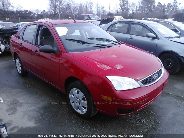 1FAFP34N47W222325 - 2007 FORD FOCUS ZX4/S/SE/SES RED photo 1