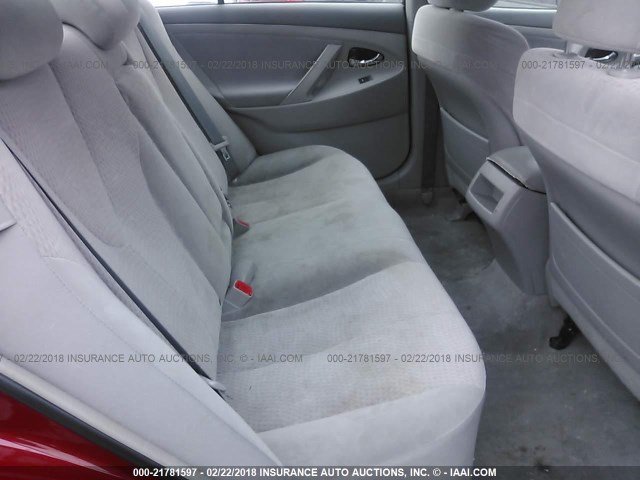 4T1BF3EK3BU640102 - 2011 TOYOTA CAMRY SE/LE/XLE RED photo 8