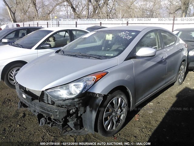 KMHDH4AE6CU352245 - 2012 HYUNDAI ELANTRA GLS/LIMITED SILVER photo 2