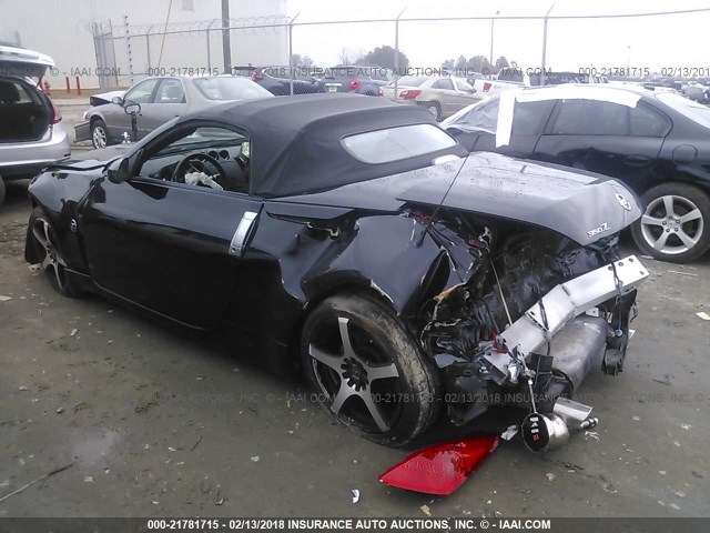 JN1AZ36A16M457531 - 2006 NISSAN 350Z ROADSTER BLACK photo 3