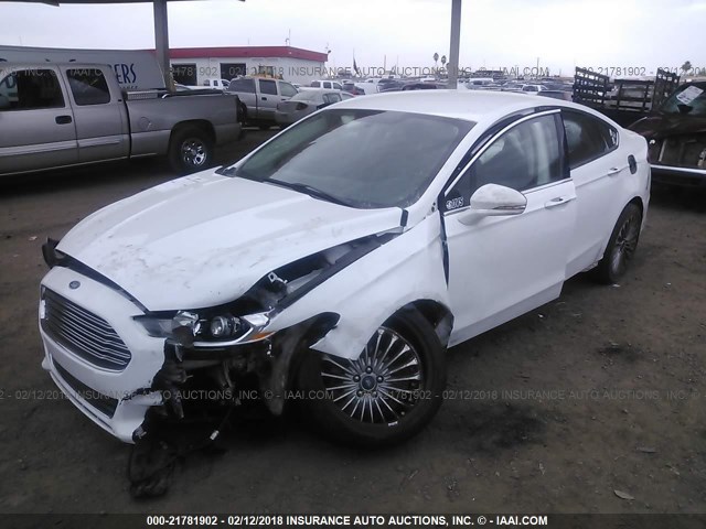 3FA6P0K97GR331868 - 2016 FORD FUSION TITANIUM WHITE photo 2