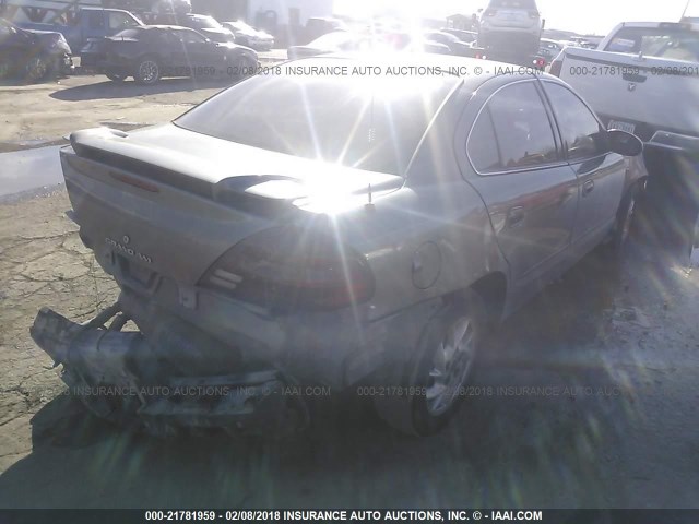 1G2NF52E74M662607 - 2004 PONTIAC GRAND AM SE1 GRAY photo 4