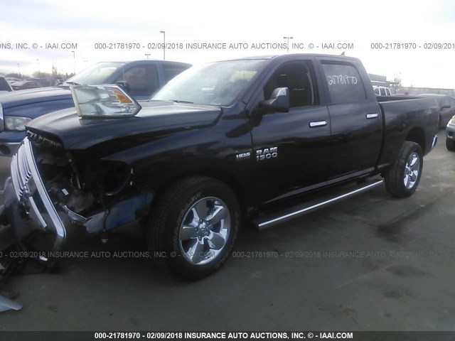 1C6RR7TT8JS154755 - 2018 RAM 1500 SLT Dark Blue photo 2