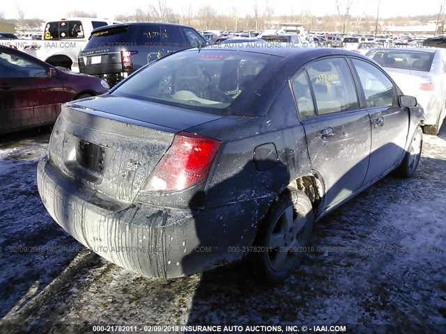 1G8AL55B77Z146169 - 2007 SATURN ION LEVEL 3 BLACK photo 4