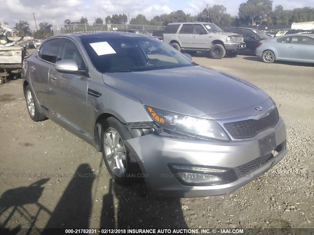 5XXGN4A74DG252759 - 2013 KIA OPTIMA EX GRAY photo 1