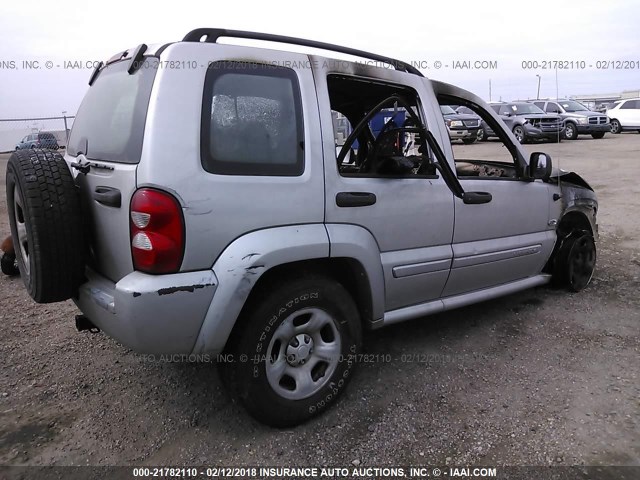 1J8GL48K46W196400 - 2006 JEEP LIBERTY SPORT SILVER photo 4