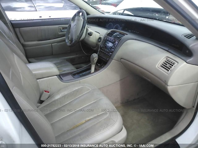 4T1BF28B51U168294 - 2001 TOYOTA AVALON XL/XLS WHITE photo 5