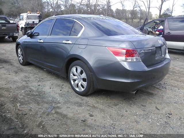 1HGCP368X9A037993 - 2009 HONDA ACCORD EXL GRAY photo 3