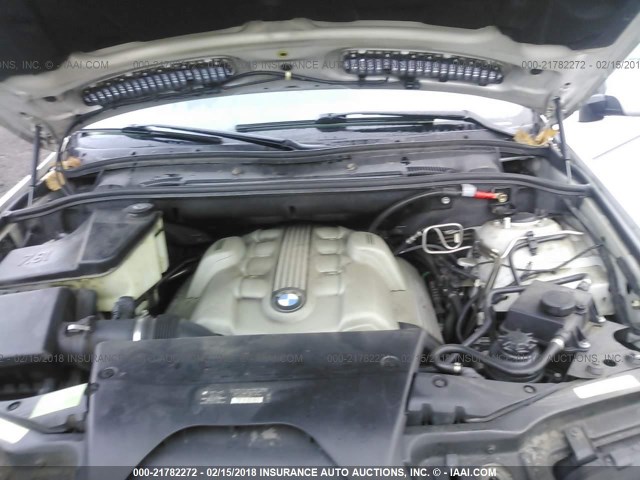 5UXFB53566LV22100 - 2006 BMW X5 4.4I SILVER photo 10