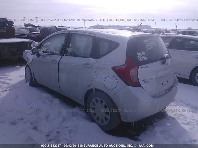 3N1CE2CP1FL439998 - 2015 NISSAN VERSA NOTE S/S PLUS/SV/SL/SR SILVER photo 3