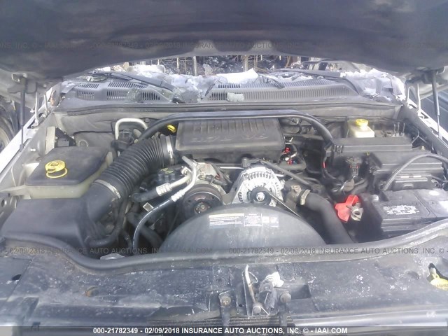 1J8HG48KX6C209287 - 2006 JEEP COMMANDER SILVER photo 10