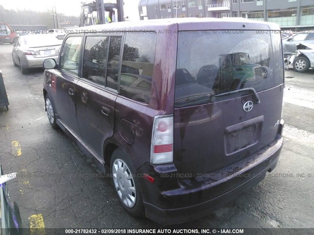 JTLKT334X64039457 - 2006 TOYOTA SCION XB ბურგუნდია ფოტო 3