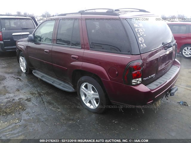 1GNDS33S992116445 - 2009 CHEVROLET TRAILBLAZER LT BURGUNDY photo 3