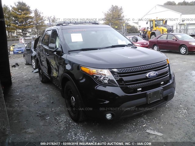 1FM5K8AR4EGB02374 - 2014 FORD EXPLORER POLICE INTERCEPTOR BLACK photo 1