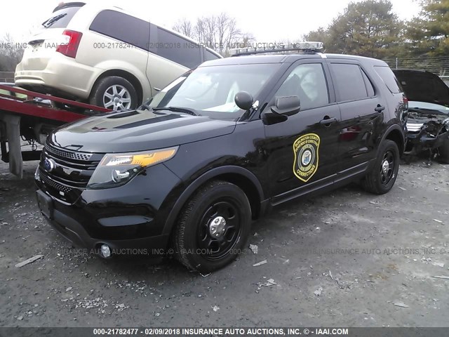 1FM5K8AR4EGB02374 - 2014 FORD EXPLORER POLICE INTERCEPTOR BLACK photo 2