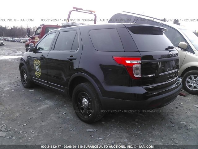 1FM5K8AR4EGB02374 - 2014 FORD EXPLORER POLICE INTERCEPTOR BLACK photo 3