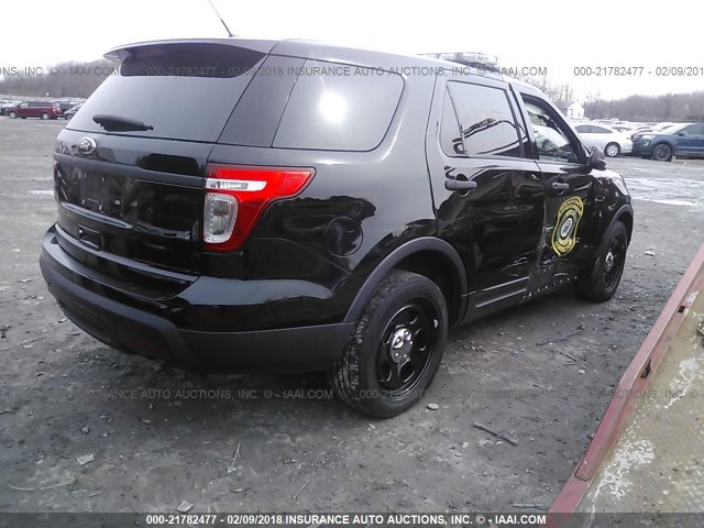1FM5K8AR4EGB02374 - 2014 FORD EXPLORER POLICE INTERCEPTOR BLACK photo 4