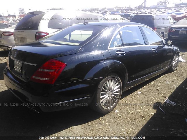 WDDNG7BB6AA287824 - 2010 MERCEDES-BENZ S 550 BLACK photo 4