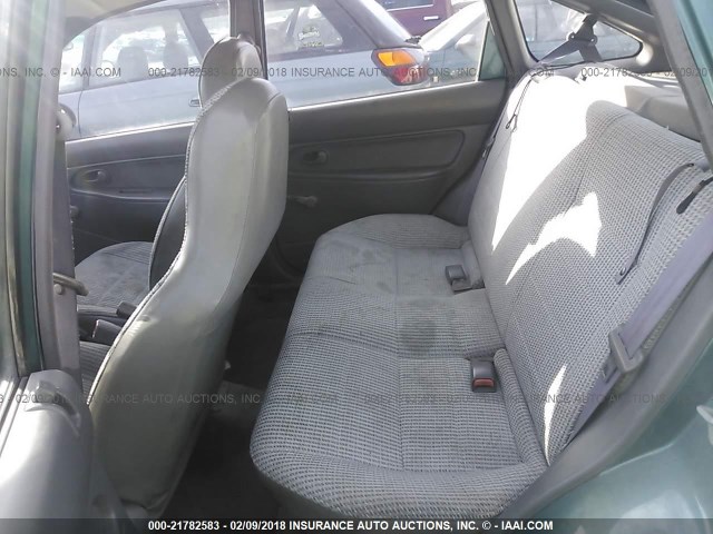 KNJLT06H5V6200553 - 1997 FORD ASPIRE GREEN photo 8