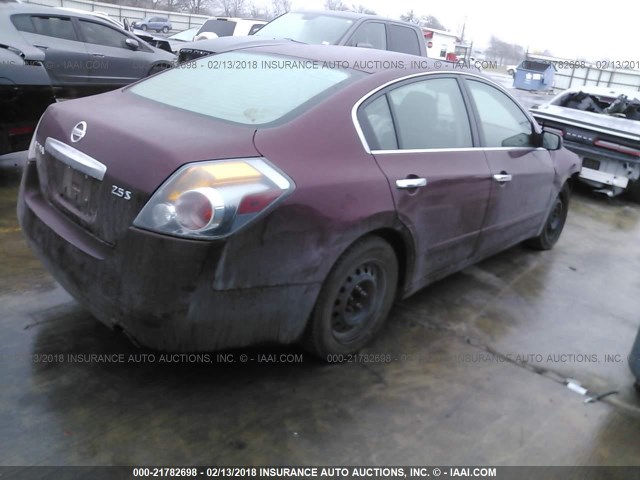 1N4AL2AP8CN469871 - 2012 NISSAN ALTIMA S RED photo 4