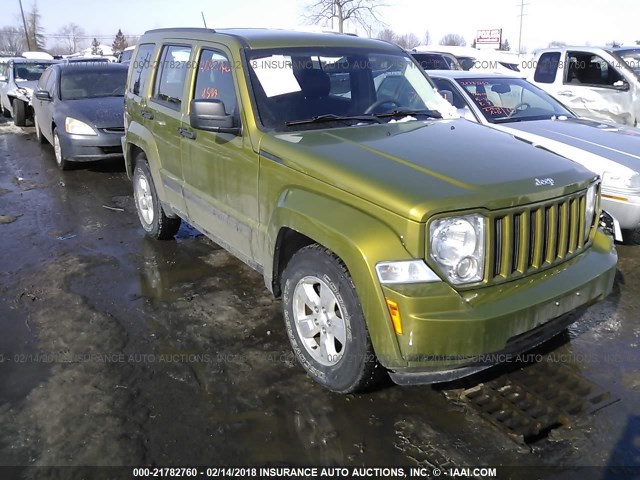 1C4PJMAK2CW187780 - 2012 JEEP LIBERTY SPORT Yaşıl foto 1