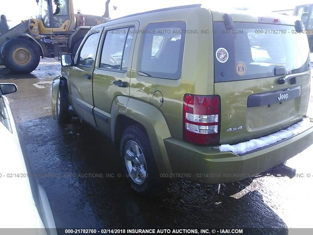 1C4PJMAK2CW187780 - 2012 JEEP LIBERTY SPORT Yaşıl foto 3