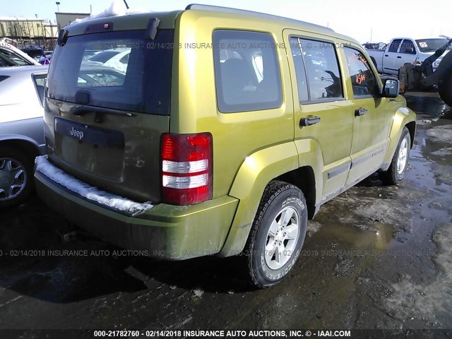 1C4PJMAK2CW187780 - 2012 JEEP LIBERTY SPORT Yaşıl foto 4