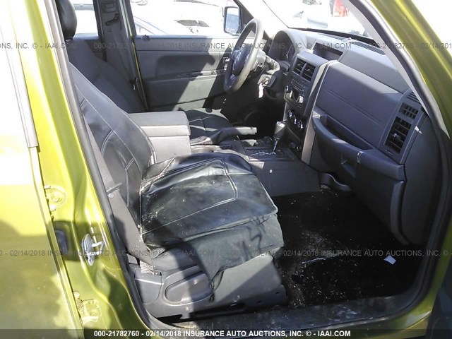 1C4PJMAK2CW187780 - 2012 JEEP LIBERTY SPORT Yaşıl foto 5