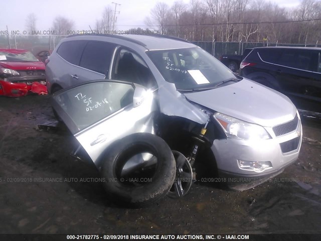 1GNKVGED7BJ329314 - 2011 CHEVROLET TRAVERSE LT SILVER photo 1