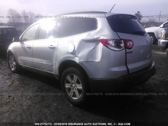 1GNKVGED7BJ329314 - 2011 CHEVROLET TRAVERSE LT SILVER photo 3
