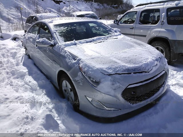 KMHEC4A41CA043424 - 2012 HYUNDAI SONATA HYBRID SILVER photo 1