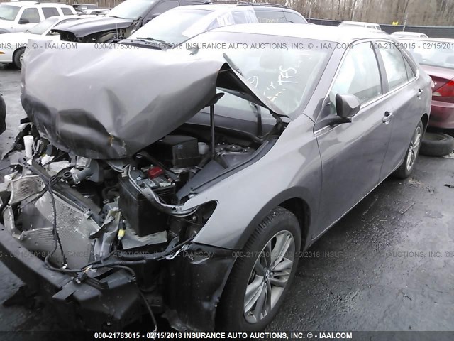 4T1BF1FK9HU342584 - 2017 TOYOTA CAMRY LE/XLE/SE/XSE GRAY photo 2