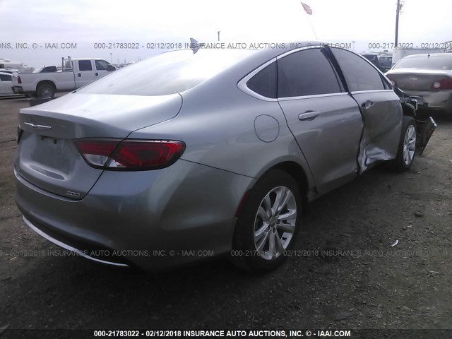 1C3CCCAB3GN182770 - 2016 CHRYSLER 200 LIMITED GRAY photo 4