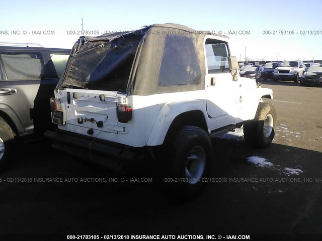 1J4FA59S6YP729321 - 2000 JEEP WRANGLER / TJ SAHARA WHITE photo 4