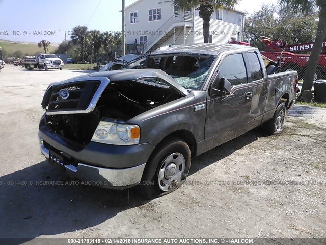 1FTRX12W74FA26706 - 2004 FORD F150 GRAY photo 2