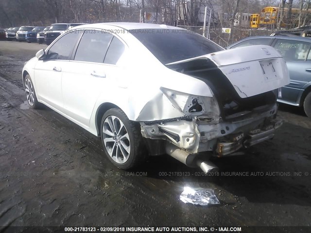 1HGCP36848A018757 - 2008 HONDA ACCORD EXL WHITE photo 3