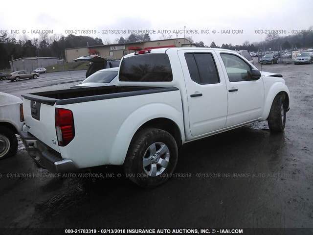 1N6AD0ER3DN755469 - 2013 NISSAN FRONTIER S/SV/SL/PRO-4X WHITE photo 4