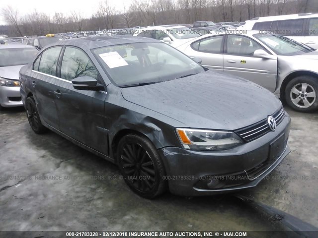 3VWLZ7AJ2BM376117 - 2011 VOLKSWAGEN JETTA SEL GRAY photo 1