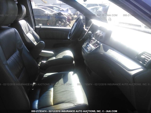 5FNRL38738B037493 - 2008 HONDA ODYSSEY EXL მუქი ლურჯი ფოტო 5