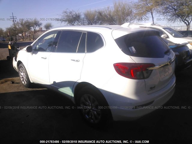 LRBFXBSA6HD202397 - 2017 BUICK ENVISION ESSENCE WHITE photo 3