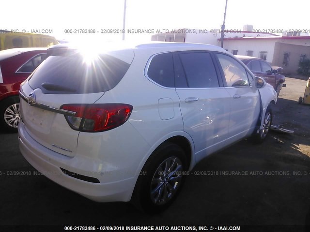 LRBFXBSA6HD202397 - 2017 BUICK ENVISION ESSENCE WHITE photo 4