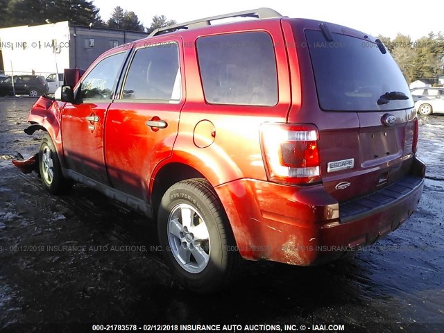 1FMCU0D73CKB56871 - 2012 FORD ESCAPE XLT MAROON photo 3