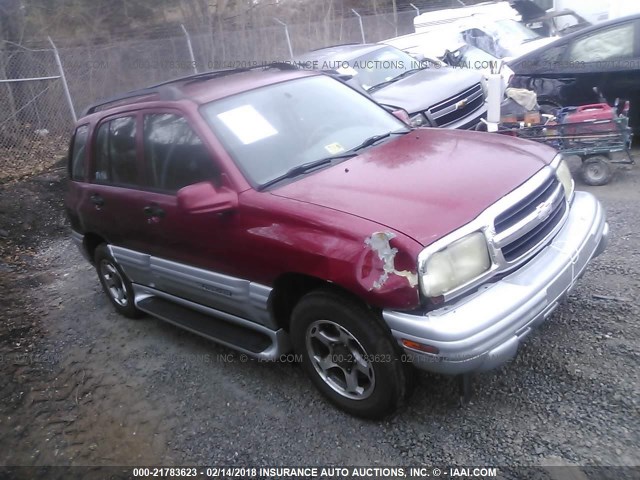 2CNBJ634116945258 - 2001 CHEVROLET TRACKER LT MAROON photo 1