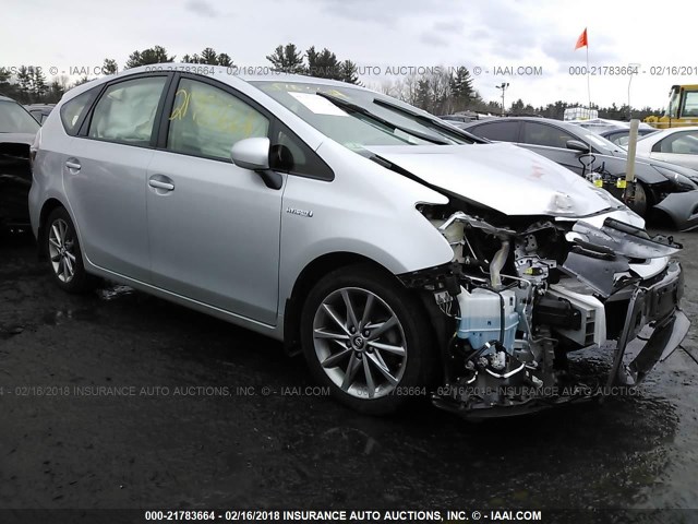 JTDZN3EU8FJ017976 - 2015 TOYOTA PRIUS V SILVER photo 1