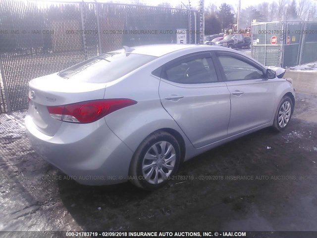 5NPDH4AE1BH026219 - 2011 HYUNDAI ELANTRA GLS/LIMITED SILVER photo 4