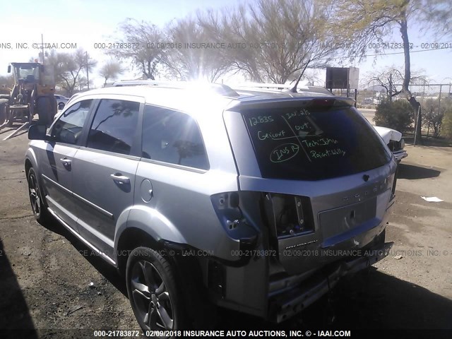 3C4PDCGB3FT639562 - 2015 DODGE JOURNEY CROSSROAD SILVER photo 3