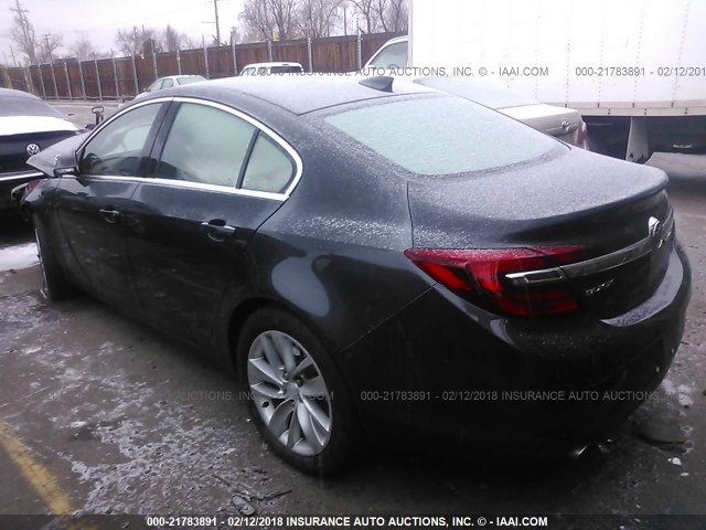 2G4GK5EXXF9264803 - 2015 BUICK REGAL GRAY photo 3
